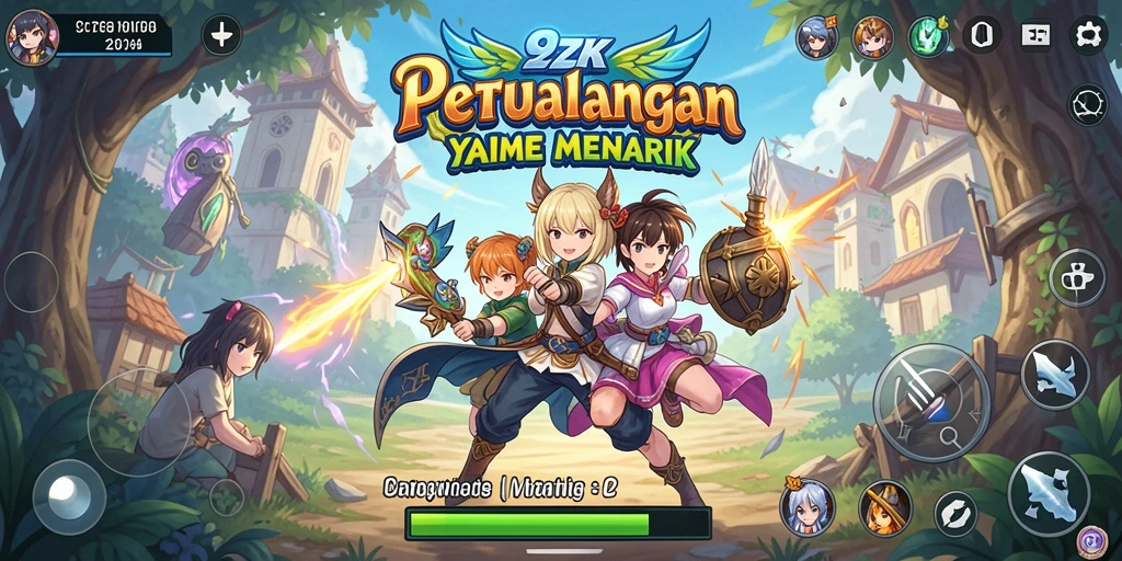 Tampilan gameplay <strong>9ZK</strong> menampilkan karakter Anime yang dinamis.