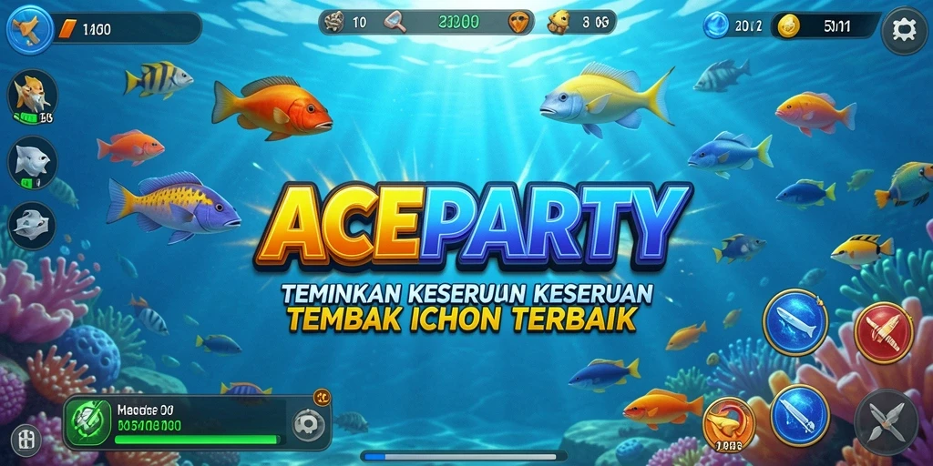 Gameplay mendebarkan dalam ACEPARTY dengan pengalaman Tembak Ikan.