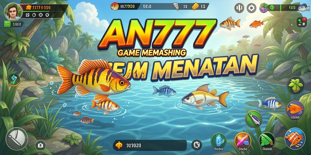 Tampilan gameplay AN777 yang menampilkan pengalaman memancing yang mendalam.