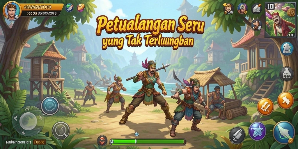 Tampilkan gameplay mendebarkan dalam ARWANATOTO.