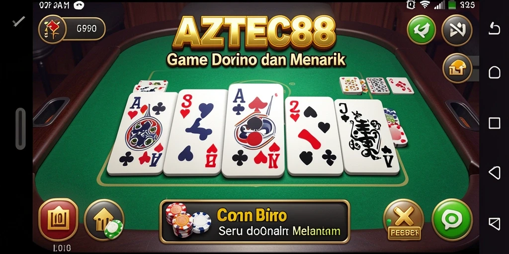 Tampilan seru gameplay AZTEC88 dengan peluang menang besar di Domino.