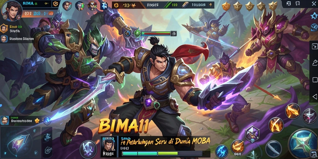 Gameplay seru BIMA11 dengan aksi pertempuran yang mendebarkan.