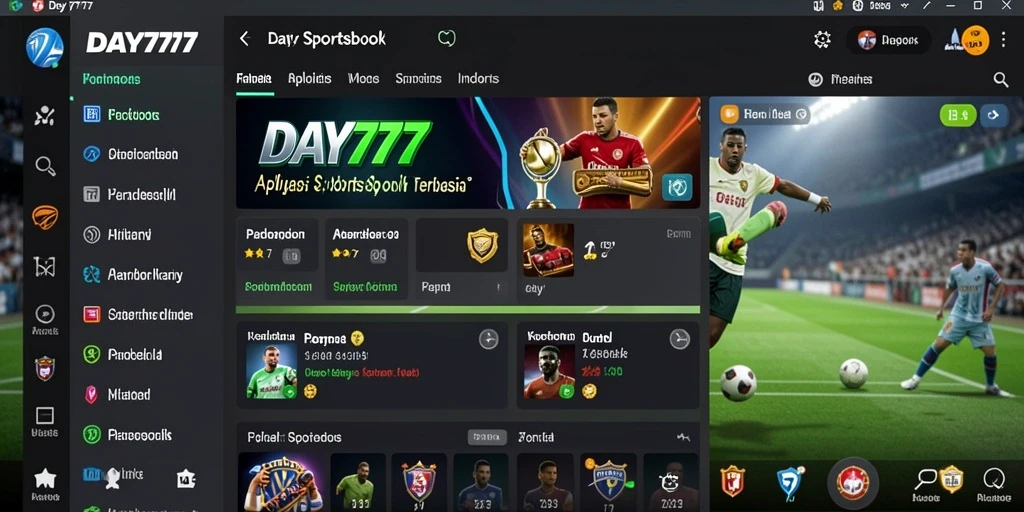 Tampilan gameplay menarik dari aplikasi Sportsbook DAY777.