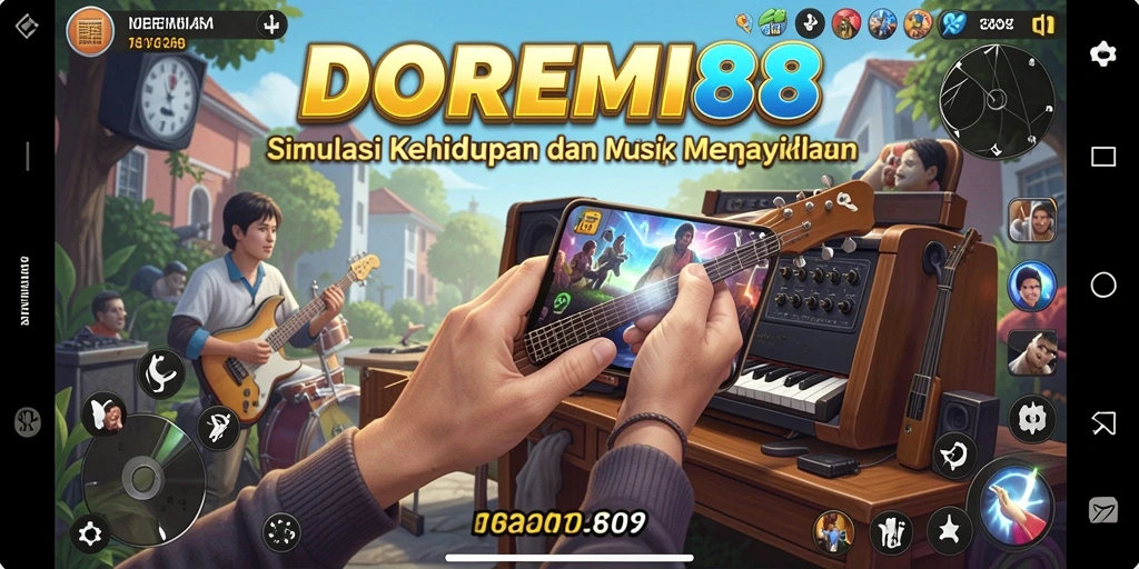 Tampilan gameplay DOREMI88 yang seru dan interaktif dalam simulasi kehidupan.