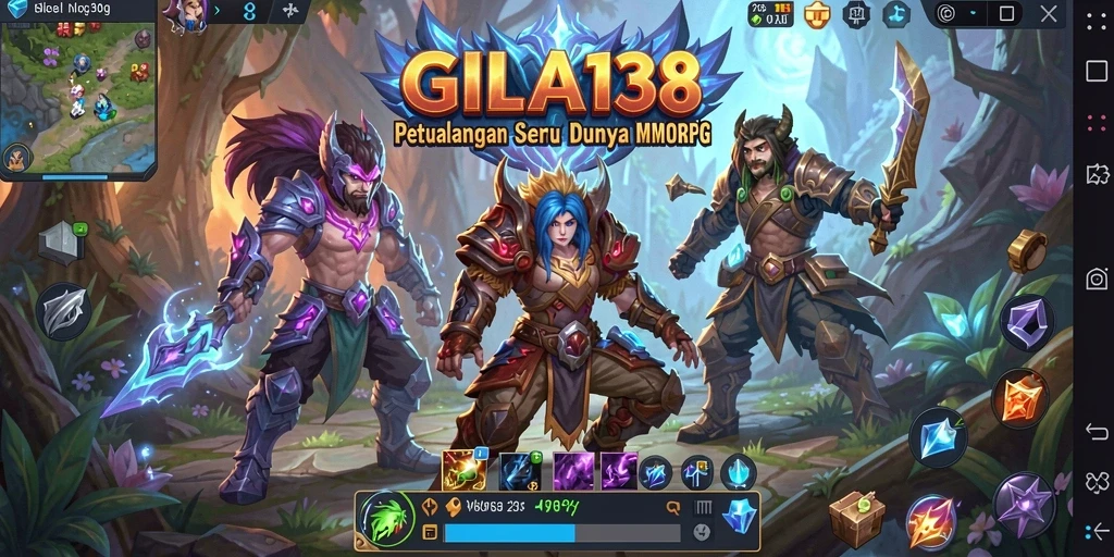 Tampilan gameplay <strong>GILA138</strong> yang memukau dalam dunia MMORPG.