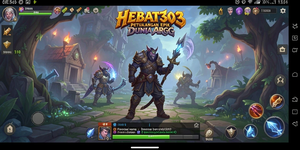 Gameplay ARPG HEBAT303 dengan pertarungan seru dan eksplorasi dunia.