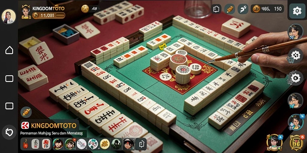 Gameplay KINGDOMTOTO menampilkan keseruan permainan Mahjong yang menantang.