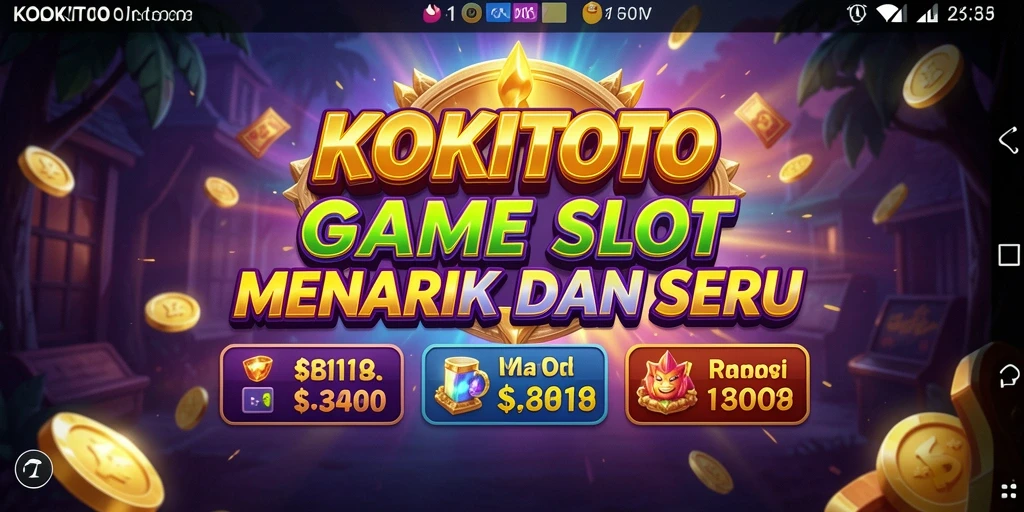 Tampilan gameplay Slot KOKITOTO yang menawan dan penuh warna.