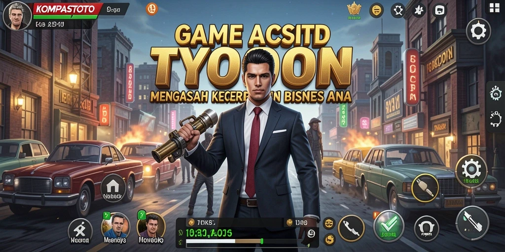 Screenshot KOMPASTOTO menampilkan gameplay Tycoon yang seru dan menarik.