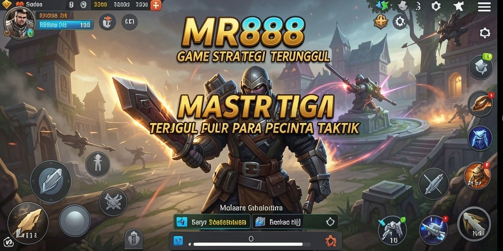 Tangkapan layar MR888 menampilkan pertarungan strategi yang intens dan menegangkan.
