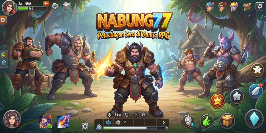 Tangkapan layar dari gameplay NABUNG77 yang menampilkan pertarungan epik.
