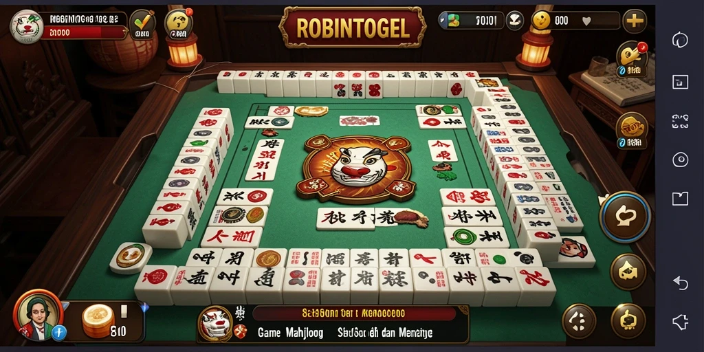 Tangkapan layar gameplay <strong>ROBINTOGEL</strong> yang menunjukkan tantangan Mahjong yang menarik.