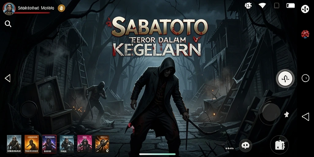 Tampilan menyeramkan saat menjelajahi dunia SABATOTO yang gelap.