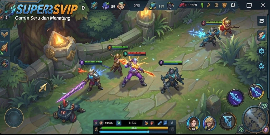 Gameplay seru di SUPERSVIP dengan grafis yang memukau.