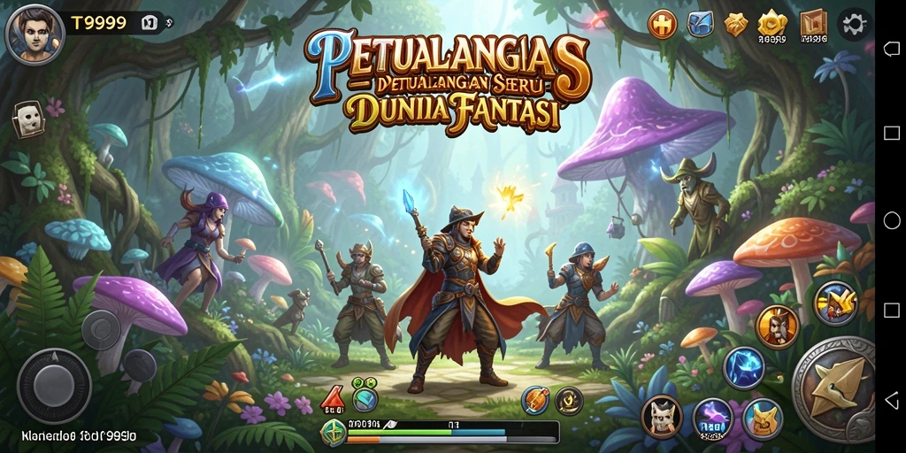 Tampilan gameplay seru dan menantang di T9999.