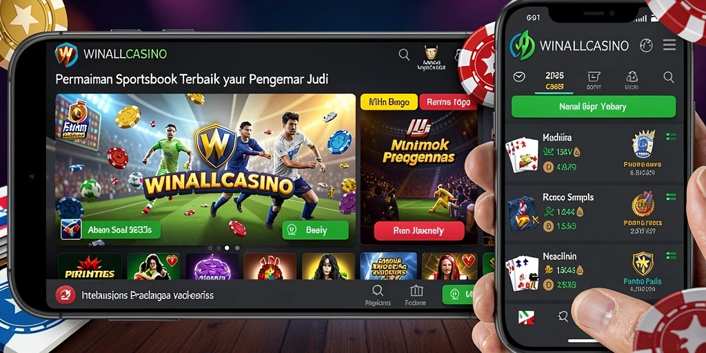 Tampilan menarik dari gameplay <strong>WINALLCASINO</strong> saat bertaruh dalam permainan sportsbook.